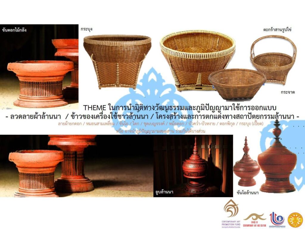 โครงการออกแบบและพัฒนาผลิตภัณฑ์หัตถอุตสาหกรรมชุมชน ด้วยทุนทางวัฒนธรรมและการผสมผสานภูมิปัญญาสู่สากล เพื่อเพิ่มมูลค่าทางเศรษฐกิจ 2 269601427 1864327097093825 1465681868939238804 n