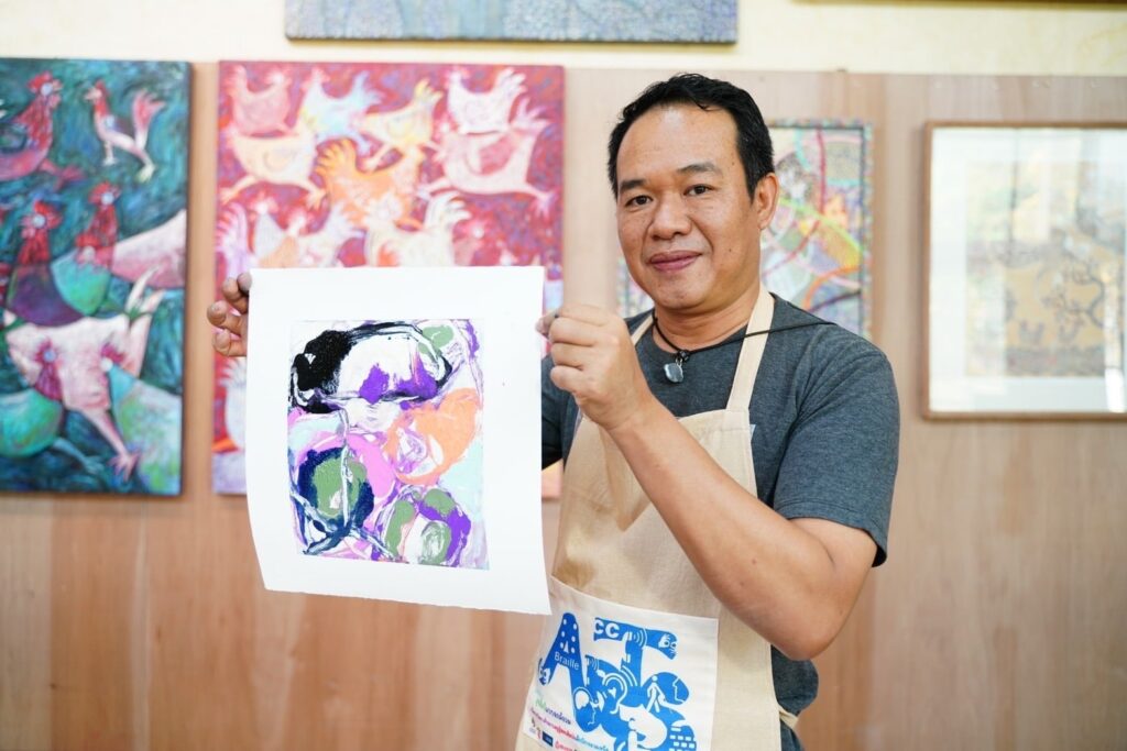 กิจกรรมการอบรมเชิงปฏิบัติการ Art Workshop ในโครงการสุขศิลป์แบบองค์รวมเพื่อการพัฒนาศักยภาพครูผู้สอนศิลปะเด็กพิการภาคเหนือ ประจำปีงบประมาณ 2565 3 277077103 333961165448869 5191214398679133387 n